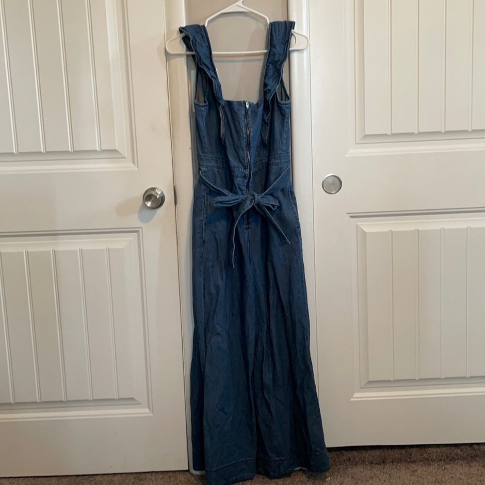 Free people denim jumpsuit
